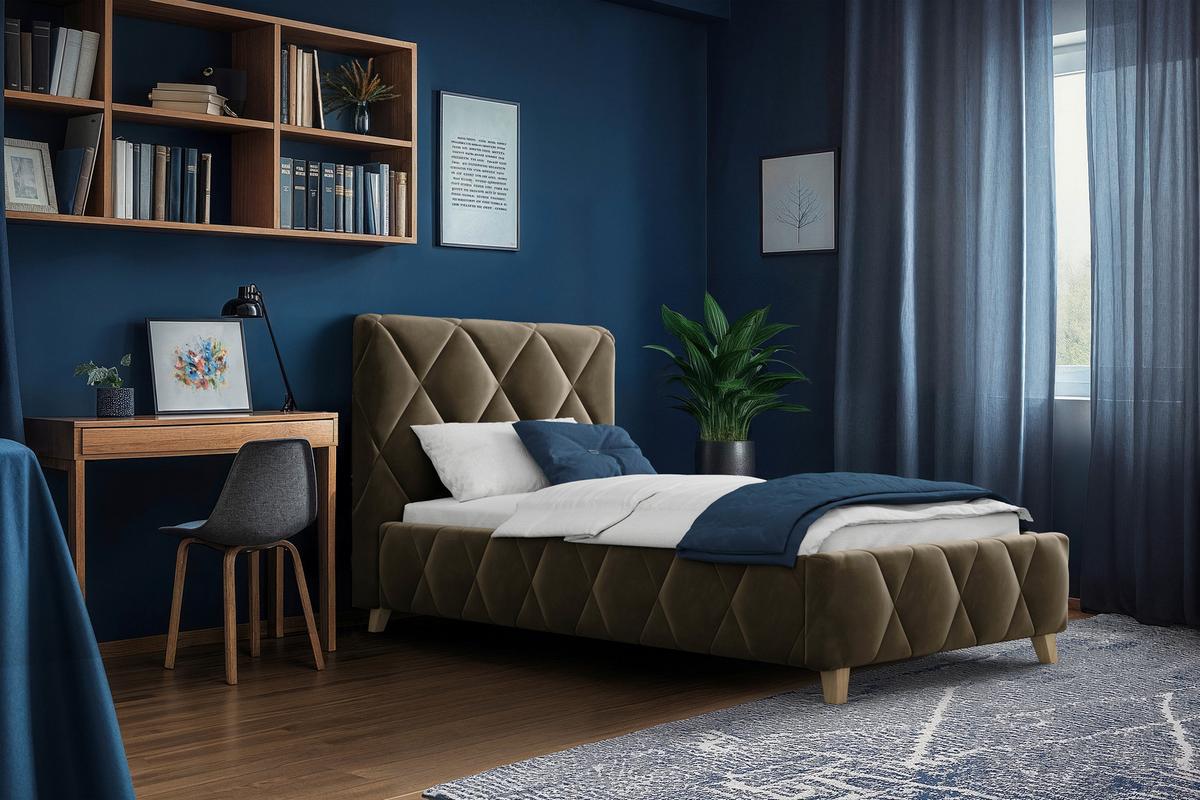 Polsterbett Trivio 100x200 cm Schlammfarbe - Schlammfarben, MODERN, Holz/Holzwerkstoff (100/200cm) - MID.YOU