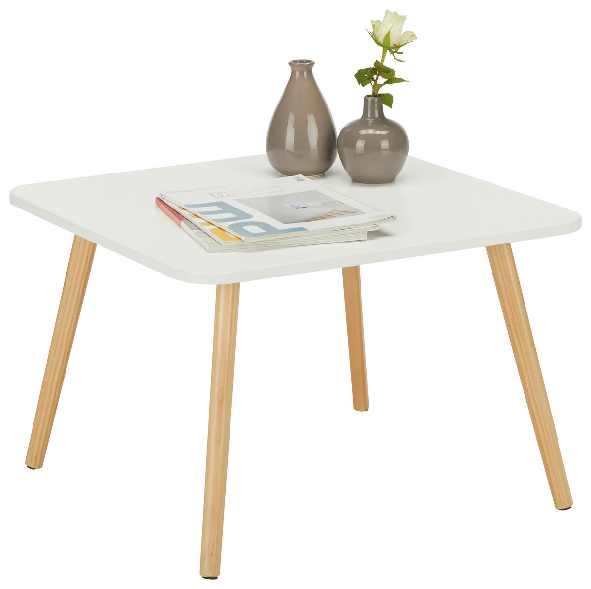 KONFERENČNÝ STOLÍK ANOUK *CENOVÝ TRHÁK* - biela/farba borovice, Modern, drevo/kompozitné drevo (60/60/40cm) - Based
