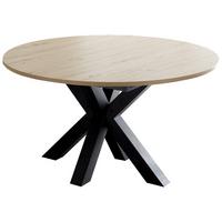 VÝSUVNÝ STŮL MOLO - černá/dub artisan, Moderní, kompozitní dřevo (110-150/110/78cm) - ecoTree
