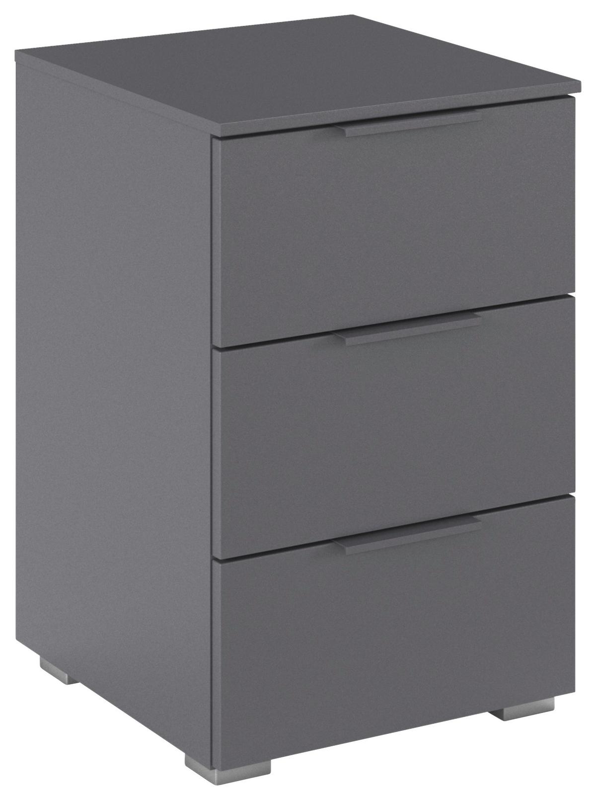 Nachtkästchen Alabama, Grau B: 40 Cm - Alufarben/Grau, MODERN, Holzwerkstoff (40/61/42cm) - Rauch Möbel