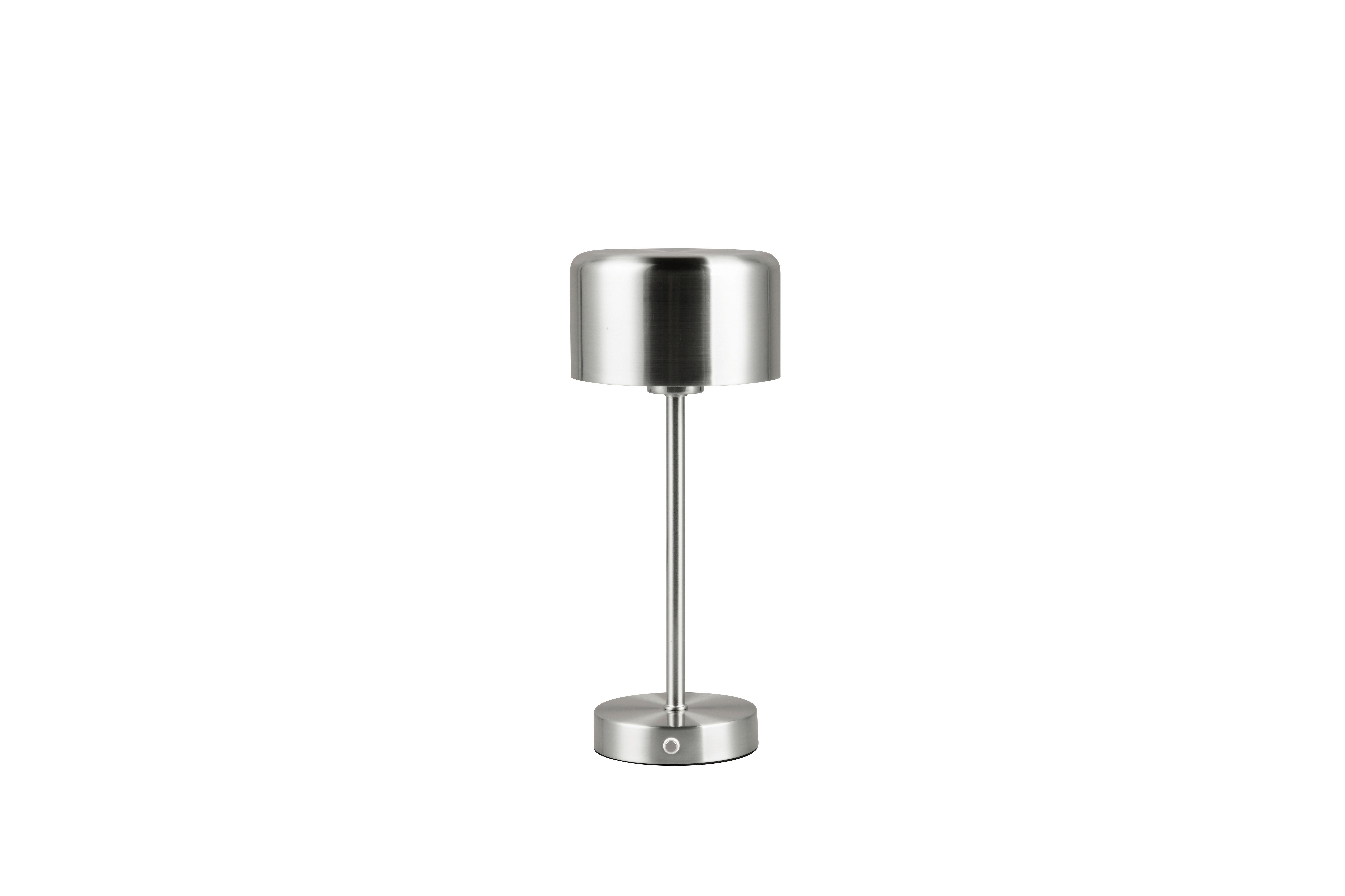 Akku-tischleuchte R59151107 Jeff - Nickelfarben, KONVENTIONELL, Metall (12,6/30cm)