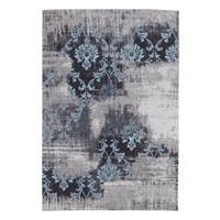 Vintage-Teppich Diana Melody Blau/Grau 40x60 cm - Blau/Grau, Trend, Textil (40/60cm) - Novel