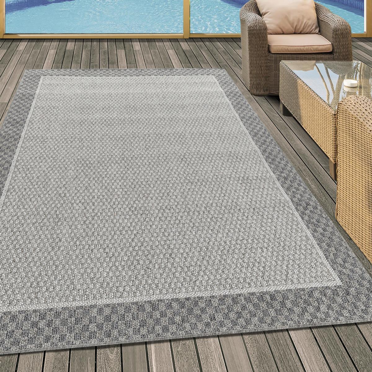 Flachwebteppich Aruba - Creme, Design, Textil (80/150cm)