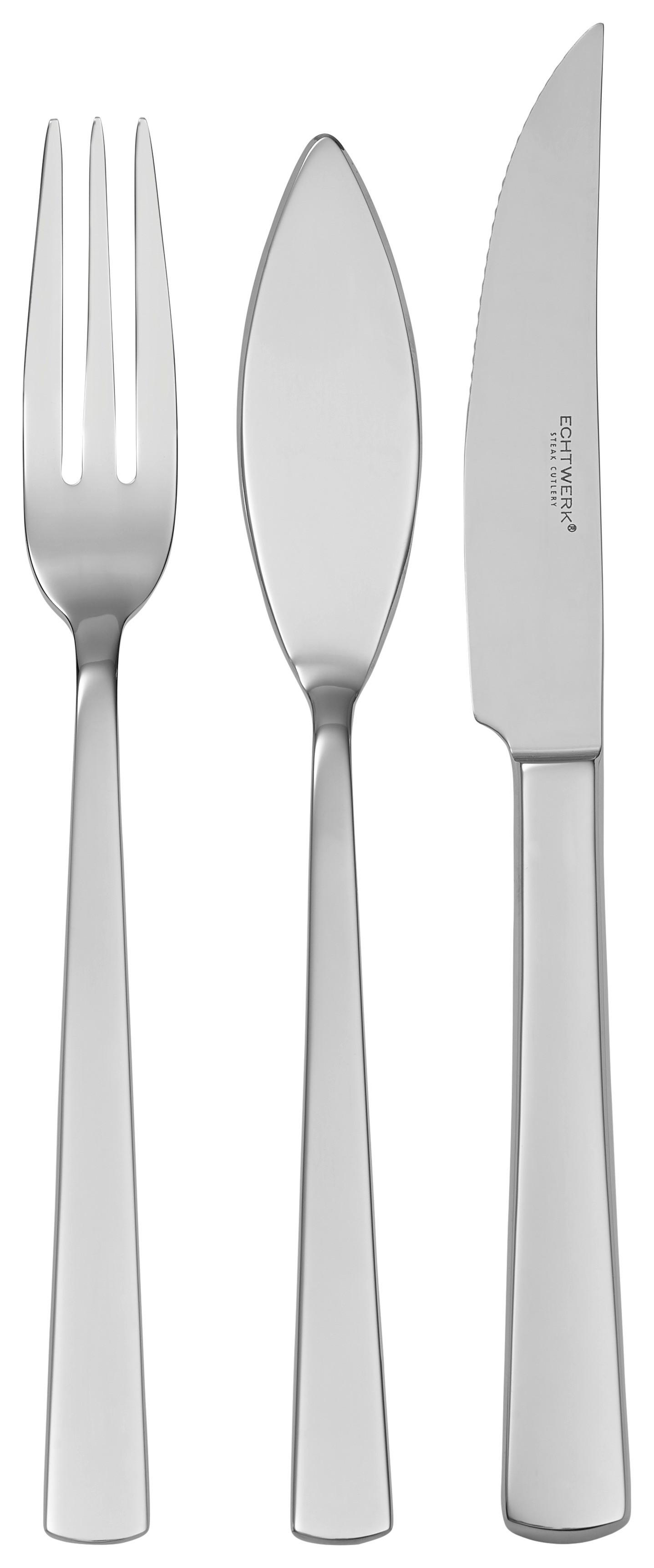 Besteckset 18-Teilig Sarre für 6 Personen - Edelstahlfarben, MODERN, Metall - Echtwerk