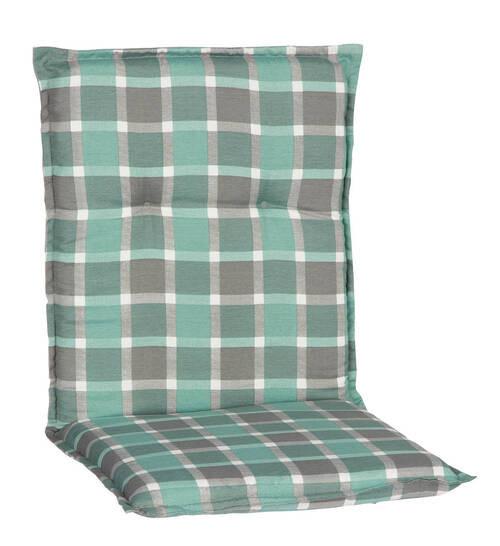 Auflage für Sessel Büsum 100x50x6 cm Grau / Türkis - Türkis/Grau, Basics, Textil (100/50/6cm)