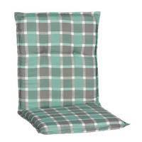 Auflage für Sessel Büsum 100x50x6 cm Grau / Türkis - Türkis/Grau, Basics, Textil (100/50/6cm) - Gardenson