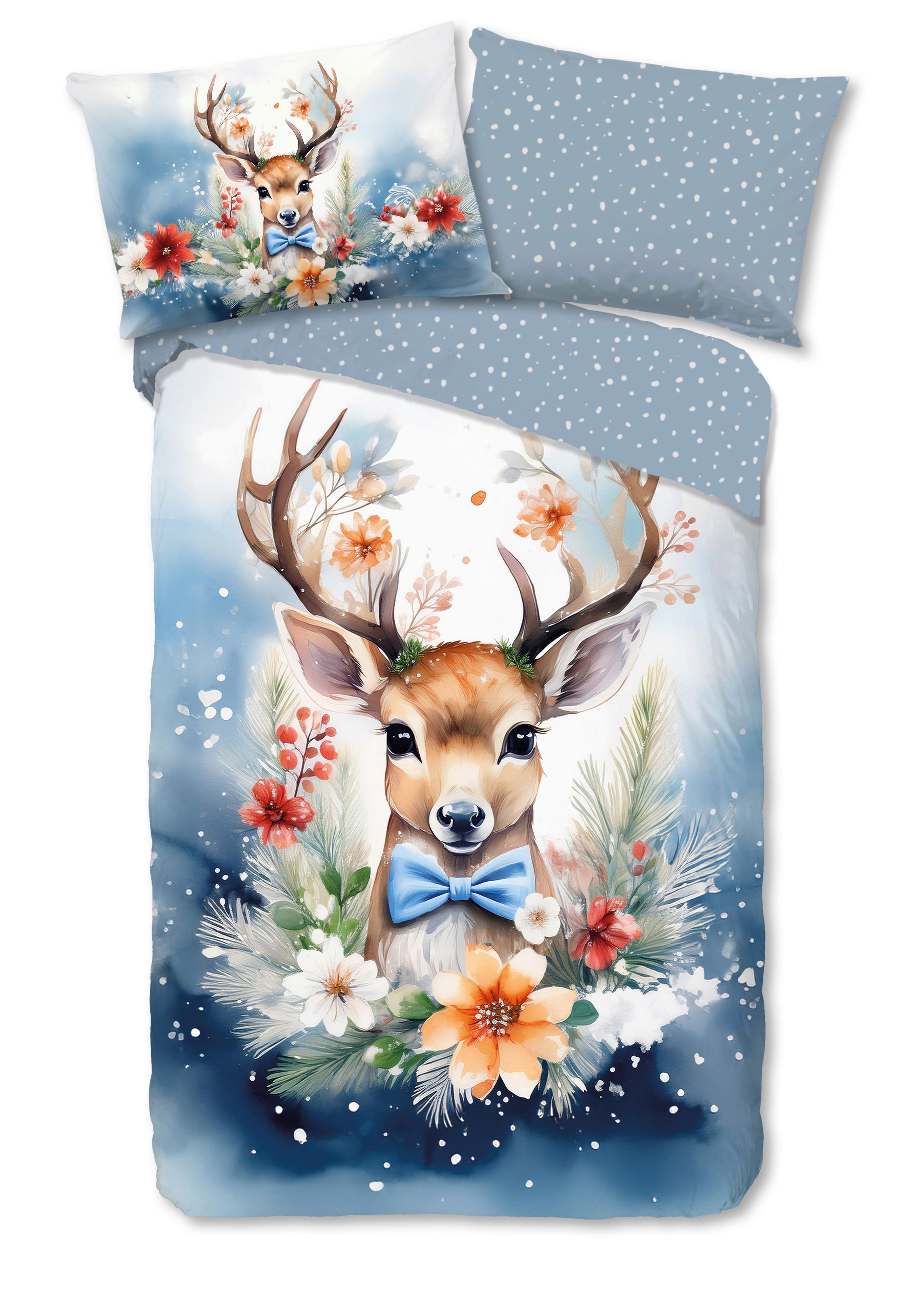 BETTWÄSCHE CUPID - Blau/Multicolor, Basics, Textil (140/200cm)