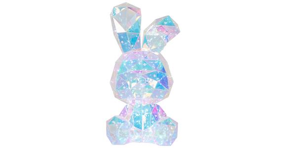 LED-Dekoleuchte Bunny - Transparent, MODERN, Kunststoff (20/20/41cm) - Luca Bessoni