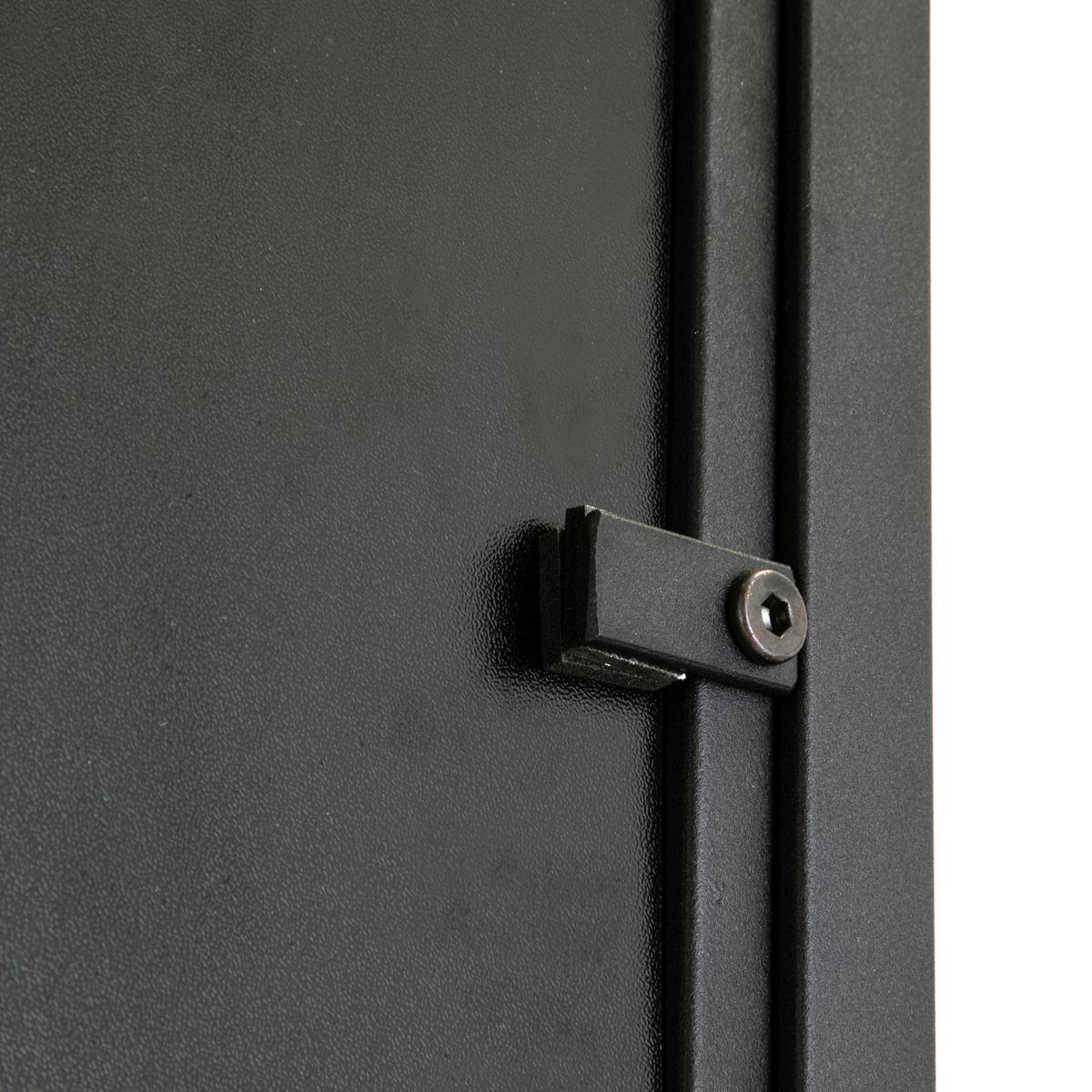 GARDEROBE Schwarz B: 98cm - Schwarz, Design, Glas/Holzwerkstoff (98/185/36cm) - MID.YOU