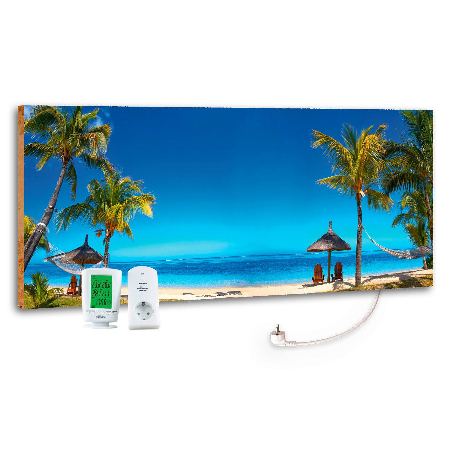 Infrarot Heizung 800 W Strand 40x100 Cm, Inkl. Thermostat - MODERN, Stein (40/100/2cm) - marmony