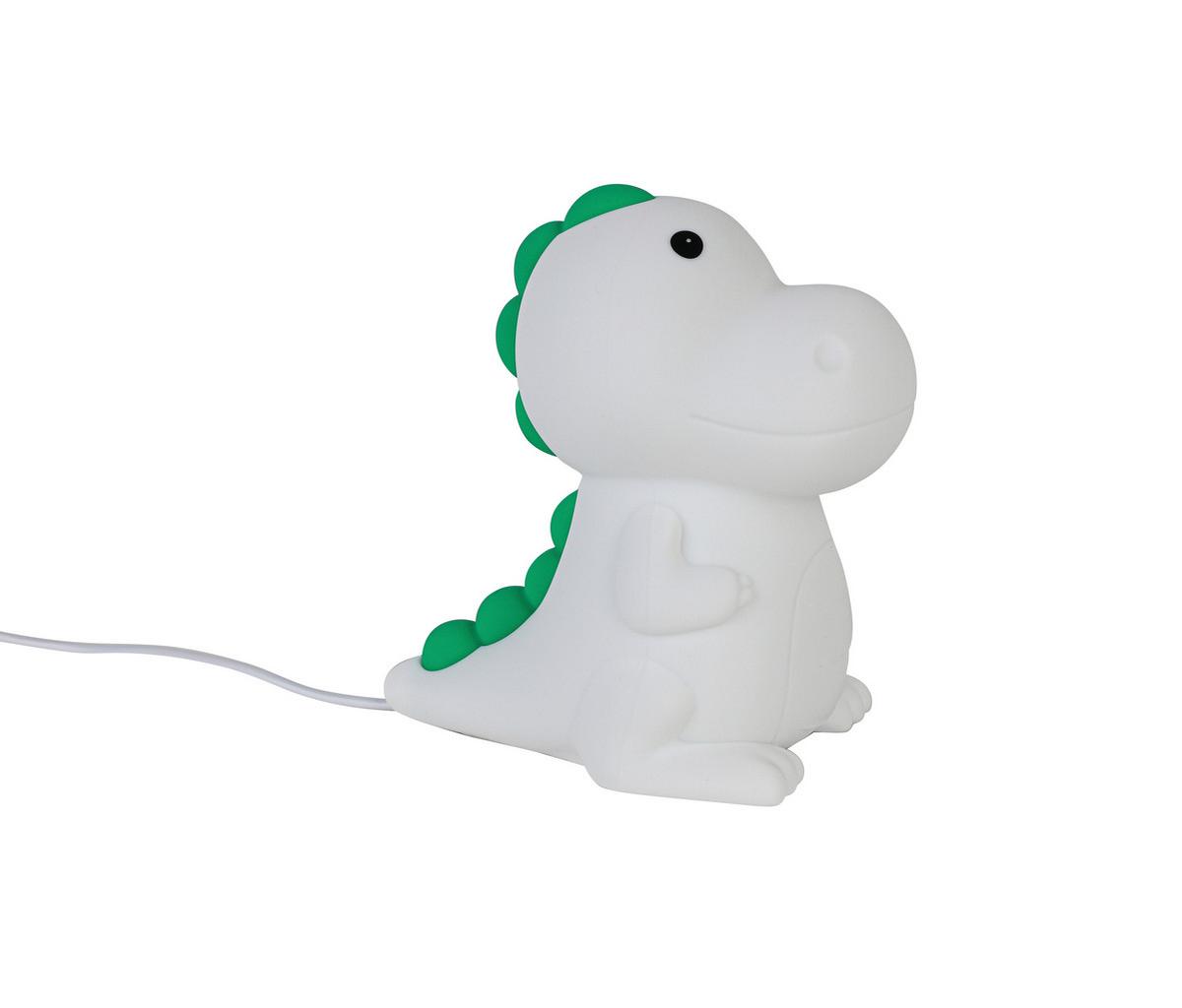 NOČNÍ SVĚTLO DINO - bílá, Moderní, plast (8,5/13,8/13,5cm) - Mömax