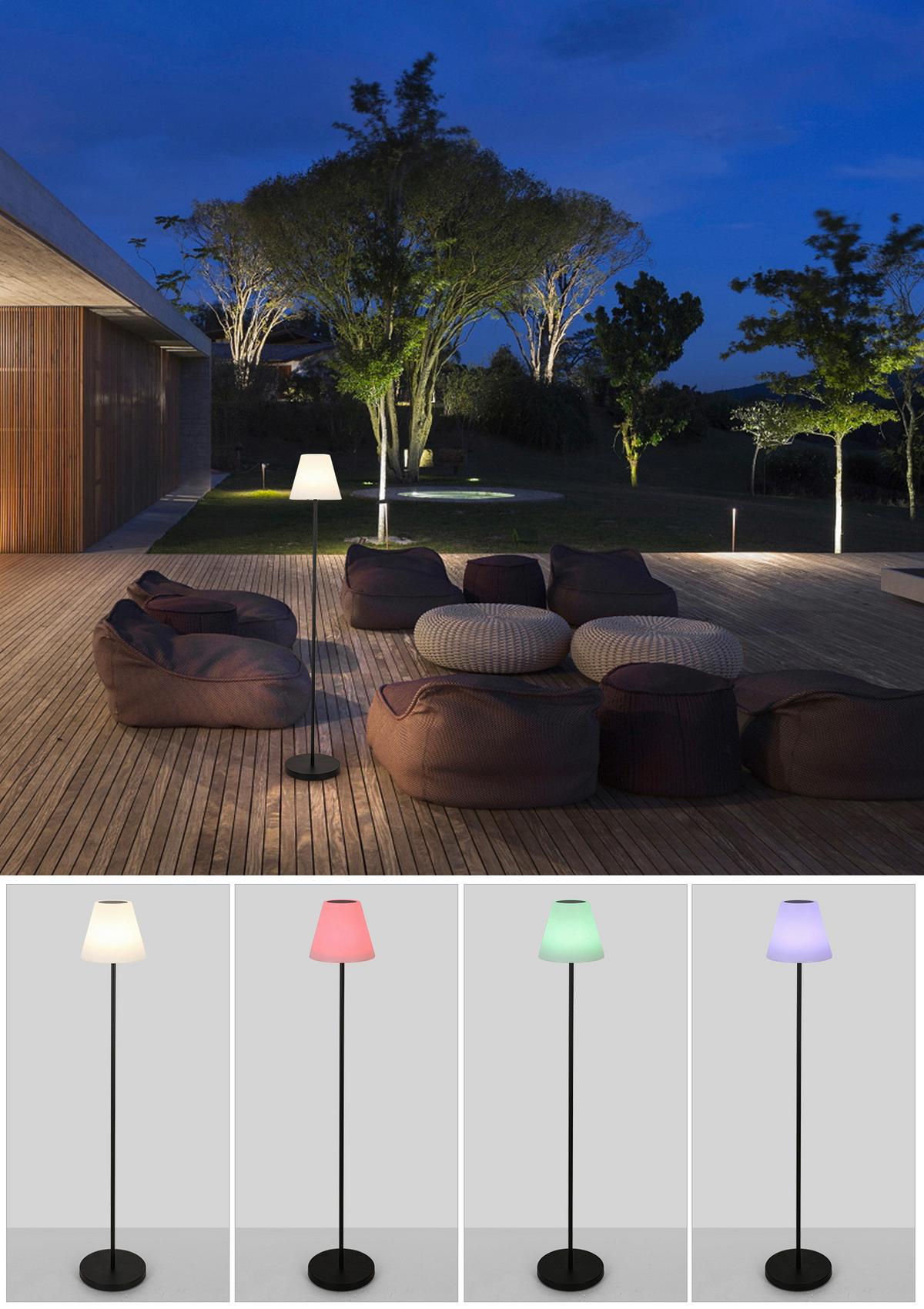 VONKAJŠIE LED SVIETIDLO JOM - čierna/biela, Modern, kov/plast (25cm) - Modern Living