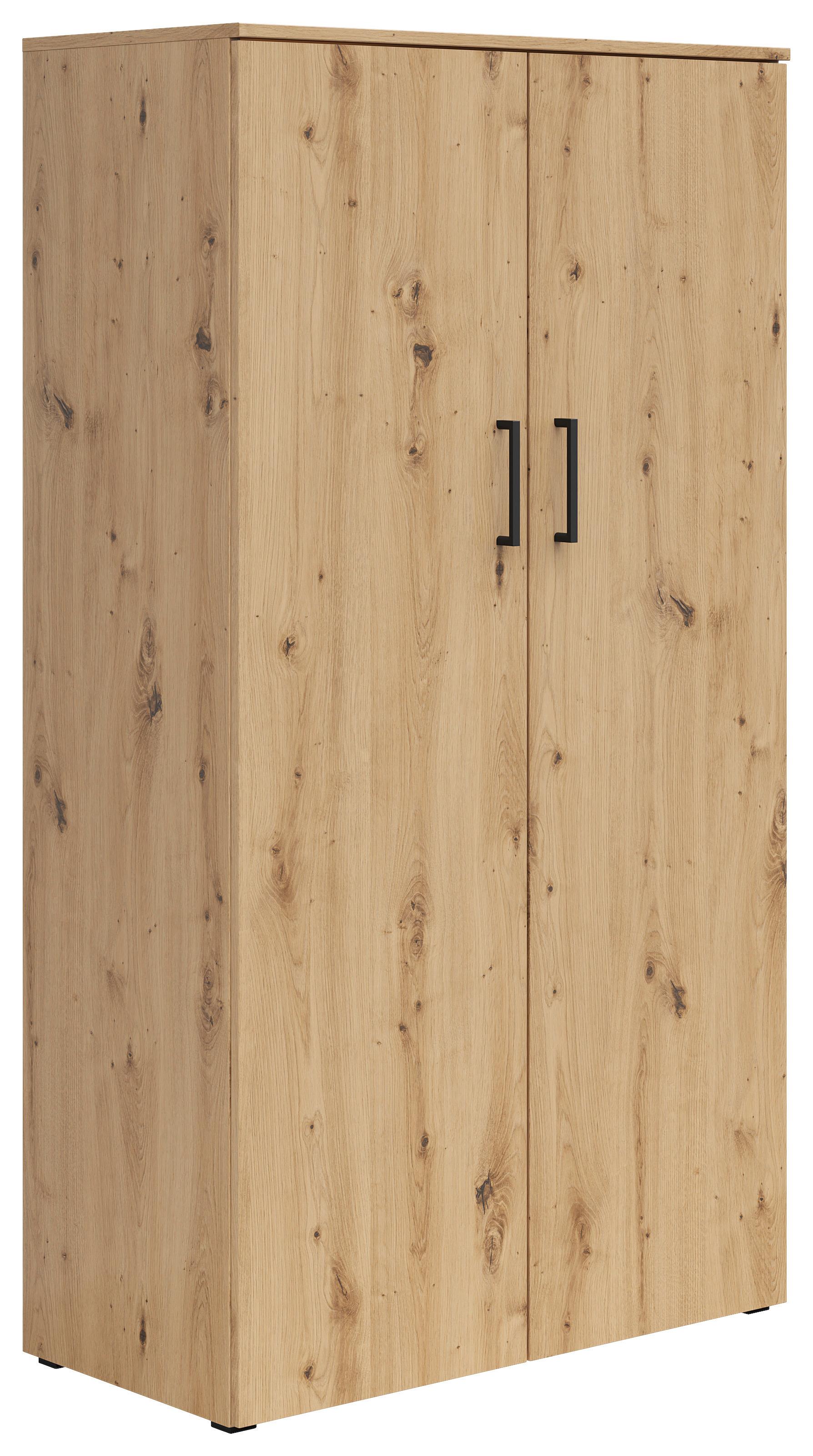 SKRIŇA MULTI 2 DOORS, S588-REG - čierna/dub artisan, Modern, kompozitné drevo/plast (80/147/40cm)