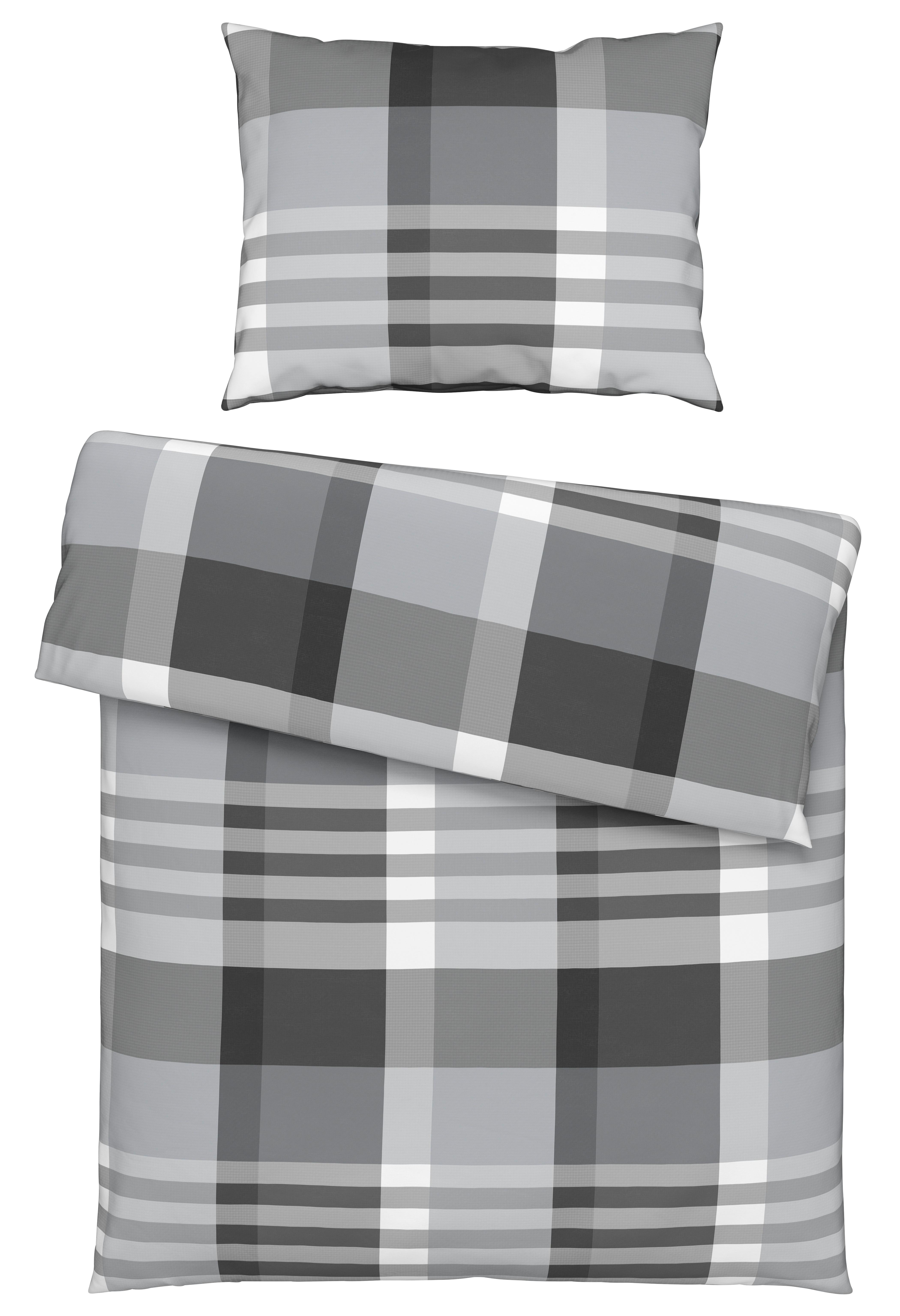 Ágyneműhuzat-garnitúra Steffi - Szürke, romantikus/Landhaus, Textil - James Wood