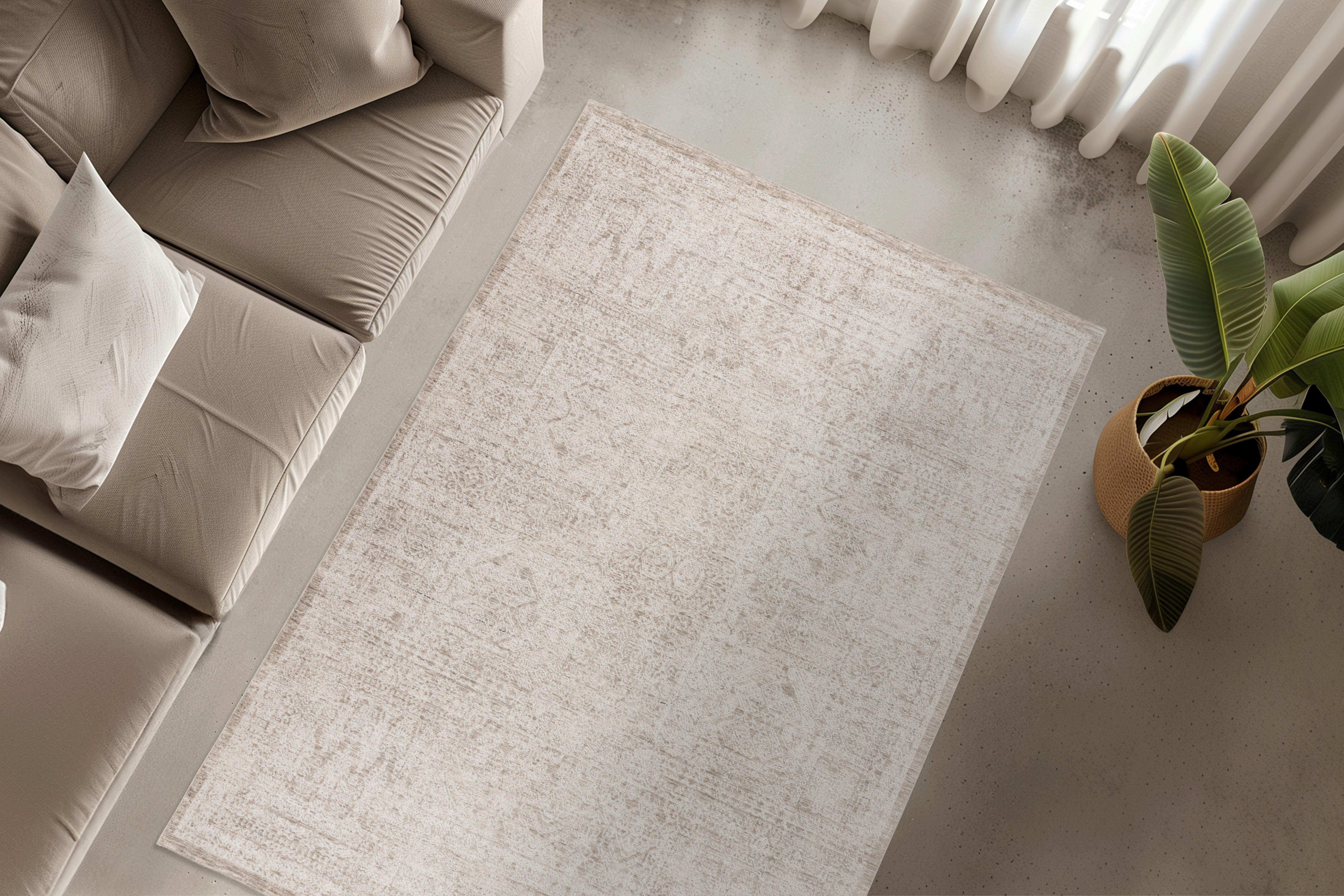 Webteppich My Bella - Creme, Design, Textil (120/170cm) - Obsession