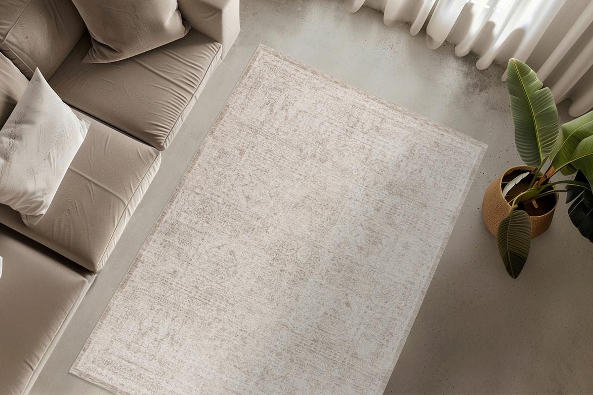 Webteppich My Bella - Creme, Design, Textil (80/150cm) - Obsession