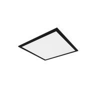 LED-Deckenleuchte Alpha L: 45 cm, Quadratisch - Schwarz, Design, Metall (45/45/3cm)