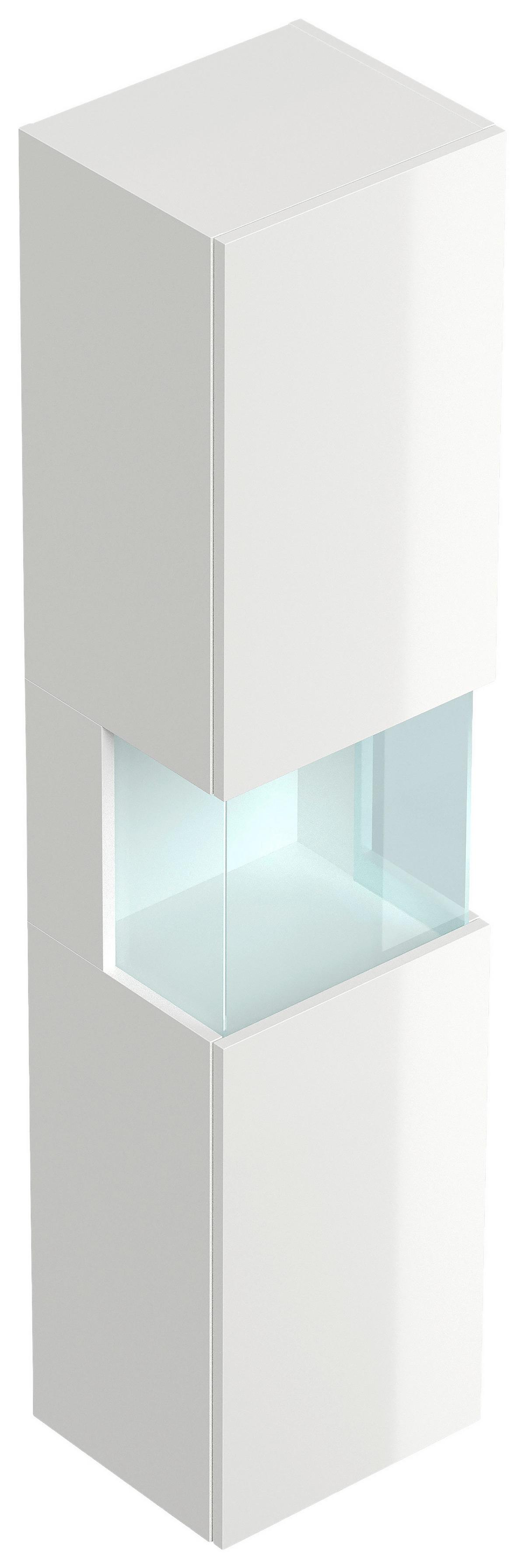 BADEZIMMER Limes, Weiß HG B: 100 cm - Weiß Hochglanz/Weiß, Basics, Keramik/Holzwerkstoff (100cm) - MID.YOU