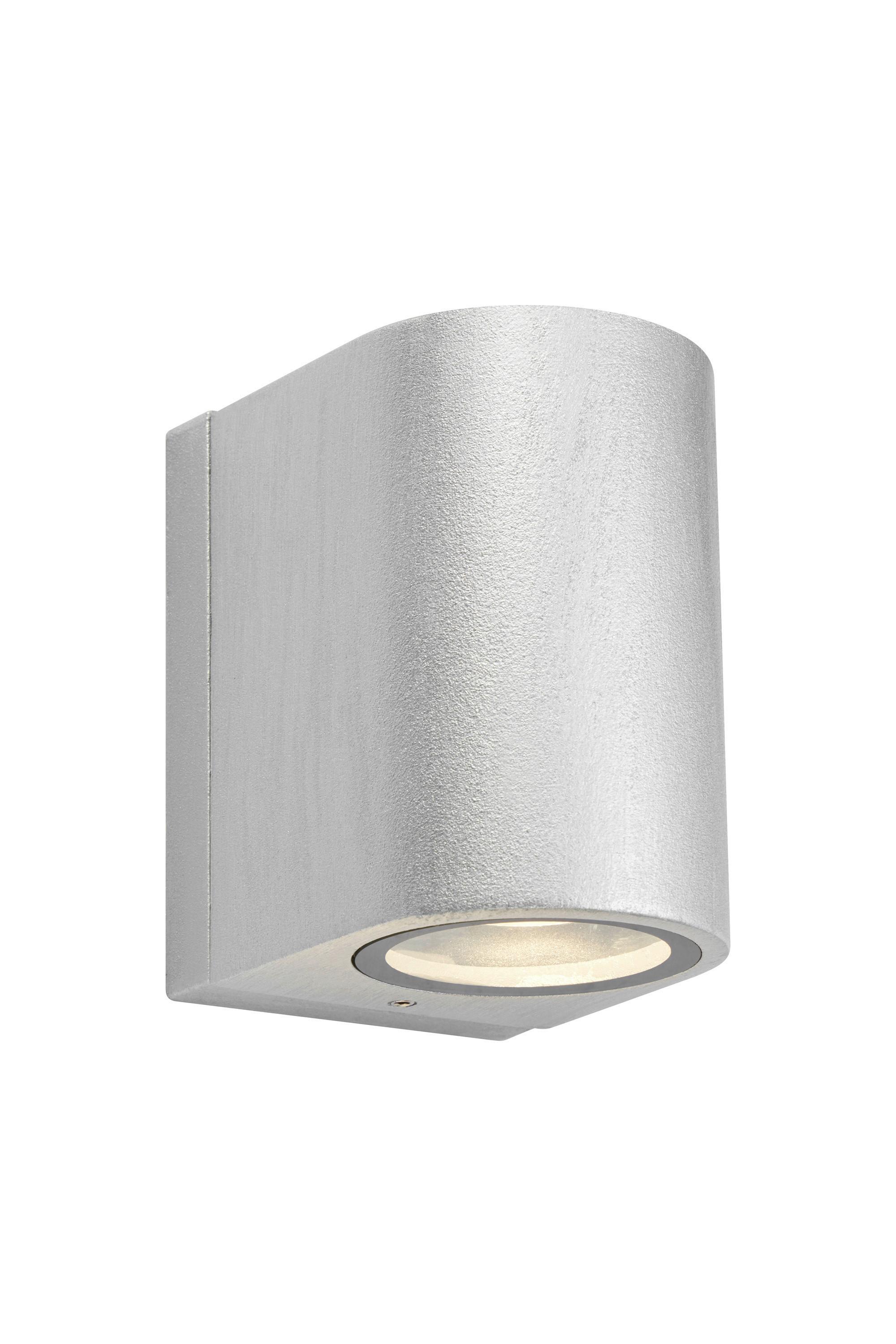 AUßENWANDLEUCHTE SwitchDim - Silberfarben, Basics, Kunststoff/Metall (9/10/7cm) - Markslöjd