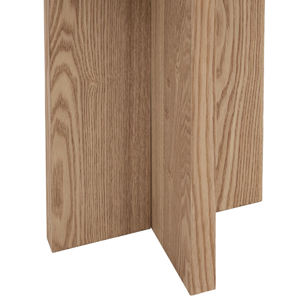 Príručný stolík MATERA p. 34 cm - prírodná farba, Modern, kompozitné drevo/kameň (34/54cm) - Premium Living