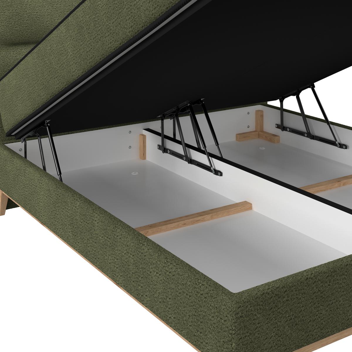 Boxbett Smile inkl. Matratze 180x200 - Grün, KONVENTIONELL, Holz/Holzwerkstoff (180/200cm) - James Wood