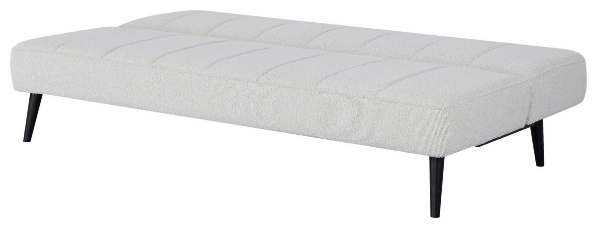 Schlafsofa Lino Beige B: 192 cm - Beige/Schwarz, Design, Holz/Textil (192/82/90cm) - Livetastic