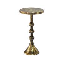 BEISTELLTISCH Goldfarben L: 30cm - Goldfarben, Design, Metall (30/30/56cm) - Livetastic