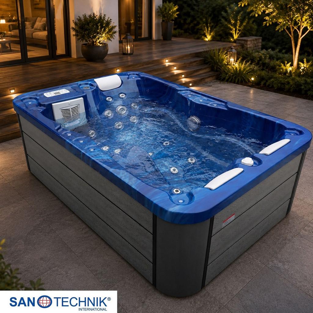 Whirlpool Meran, mit Abdeckung 130x205x70 cm