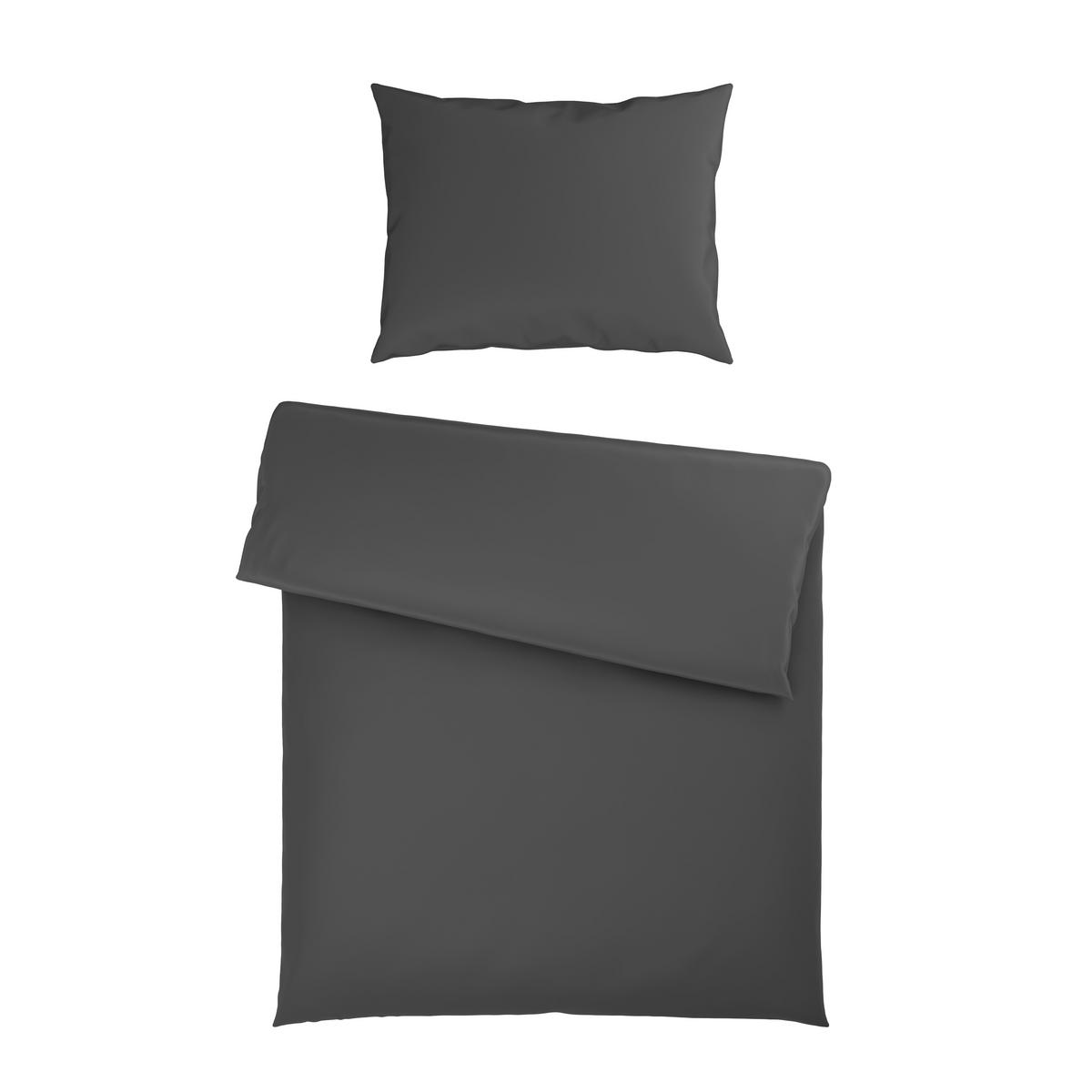 BETTWÄSCHE BELLEVILLE - Anthrazit, MODERN, Textil - Luca Bessoni