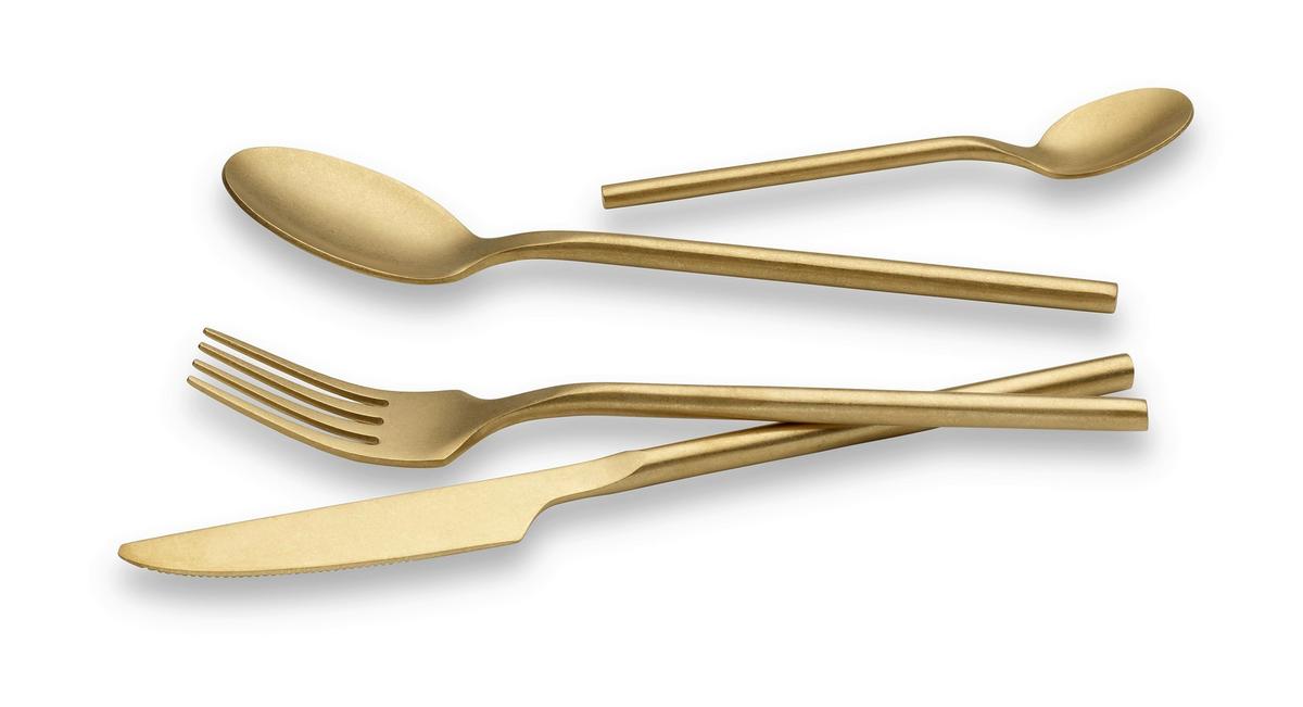 SADA PRÍBOROV TAFELBESTECK BARI 16TLG. - šampanská, Trend, kov - Echtwerk