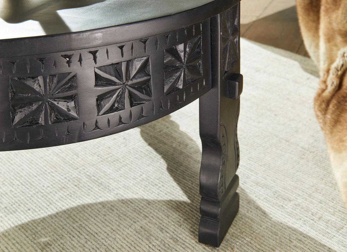 Konferenčný stolík WOHNLING čierny - čierna, Modern, drevo (60/60/36cm) - MID.YOU