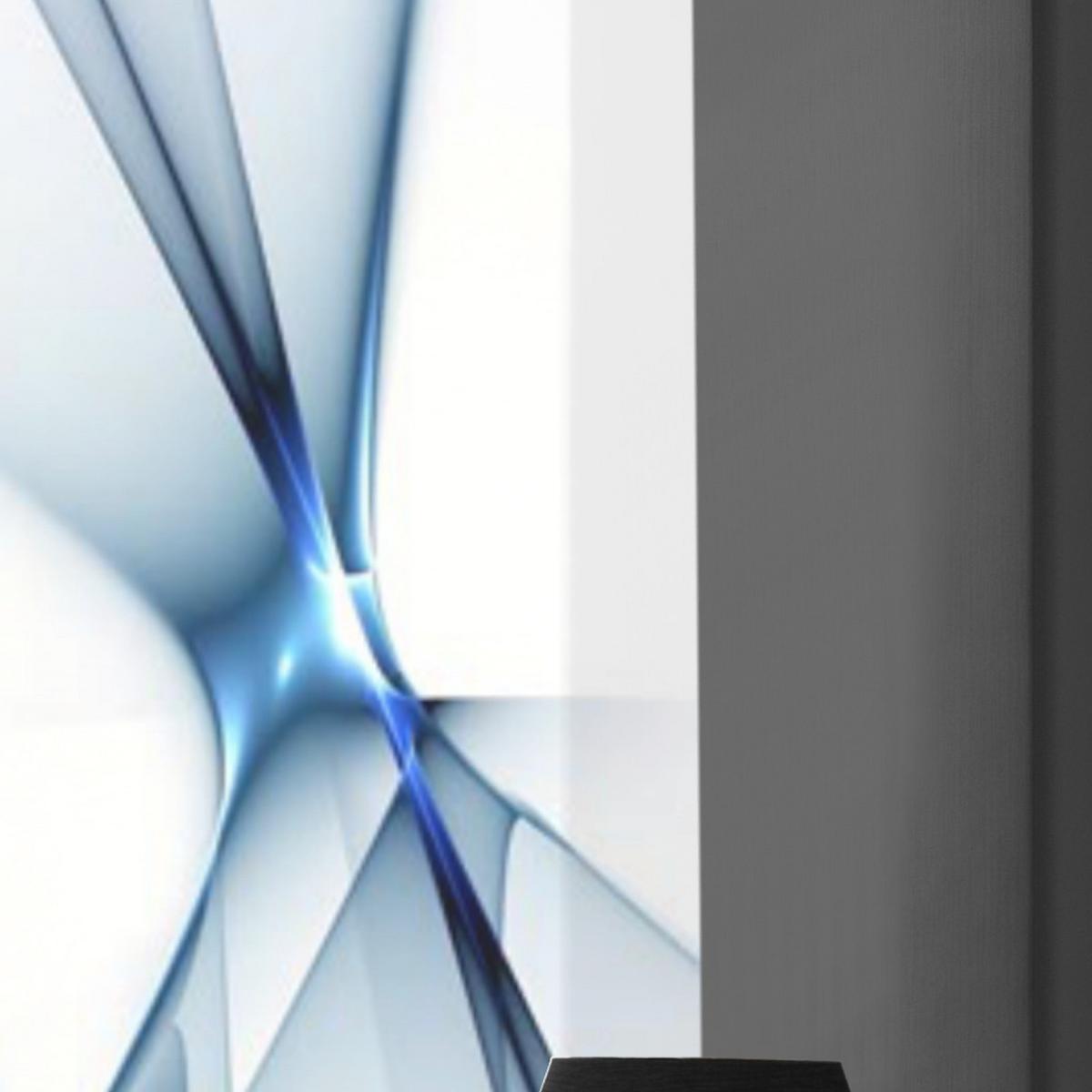 Flächenvorhang 4-Tlg. Franklin B: 60 cm, Blau - Blau, Basics, Textil (60/245cm)