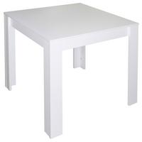 Esstisch Weiß B: 80 Cm - Weiß, MODERN, Holzwerkstoff (80/75/80cm) - Livetastic