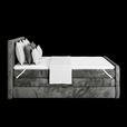 Boxspringbett mit Topper und Bettkasten 160x200 cm Medino - Anthrazit, KONVENTIONELL, Holz/Holzwerkstoff (160/200cm) - Luca Bessoni