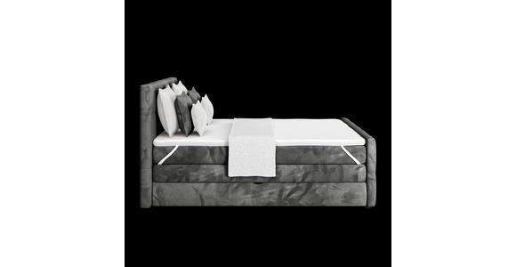 Boxspringbett mit Topper und Bettkasten 160x200 cm Medino - Anthrazit, KONVENTIONELL, Holz/Holzwerkstoff (160/200cm) - Luca Bessoni