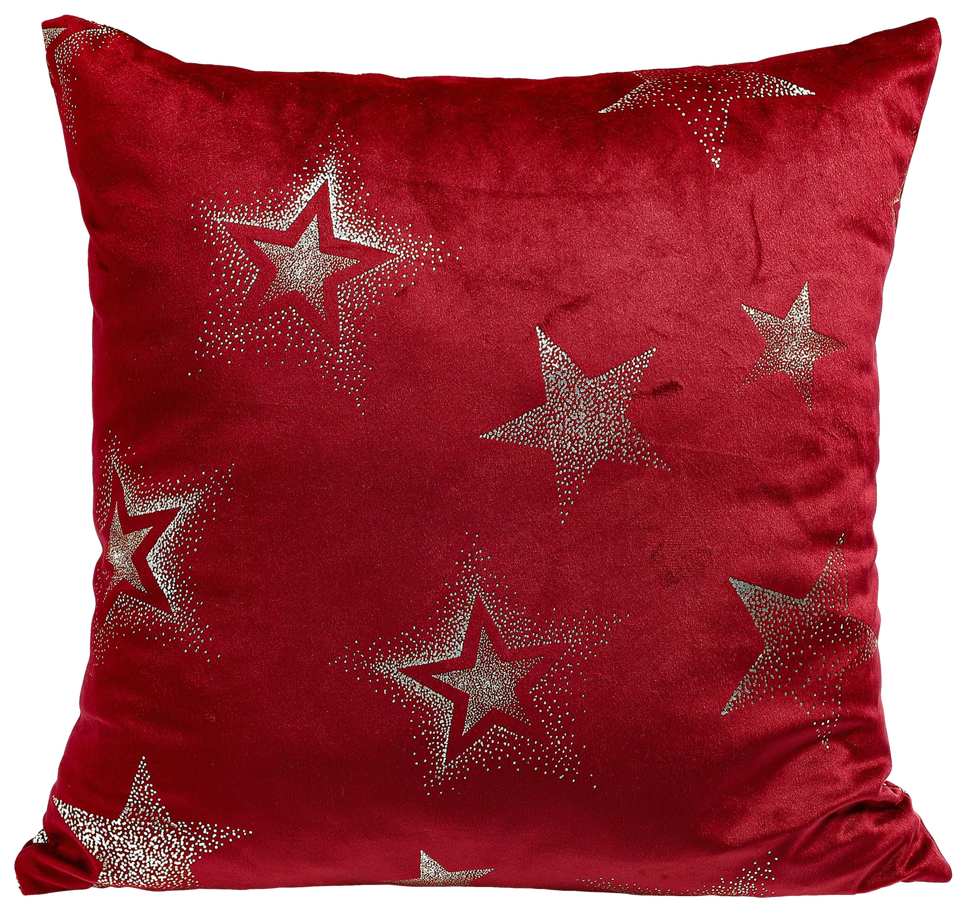 Díszpárna Maria Kb. 45/45cm - piros, Modern, textil (45/45cm) - Luca Bessoni