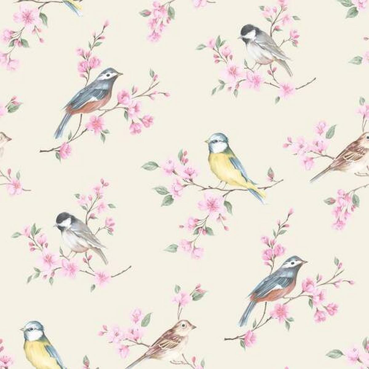 Vliestapete 103319 - Pink/Multicolor, Basics, Papier/Kunststoff (52/1000cm)