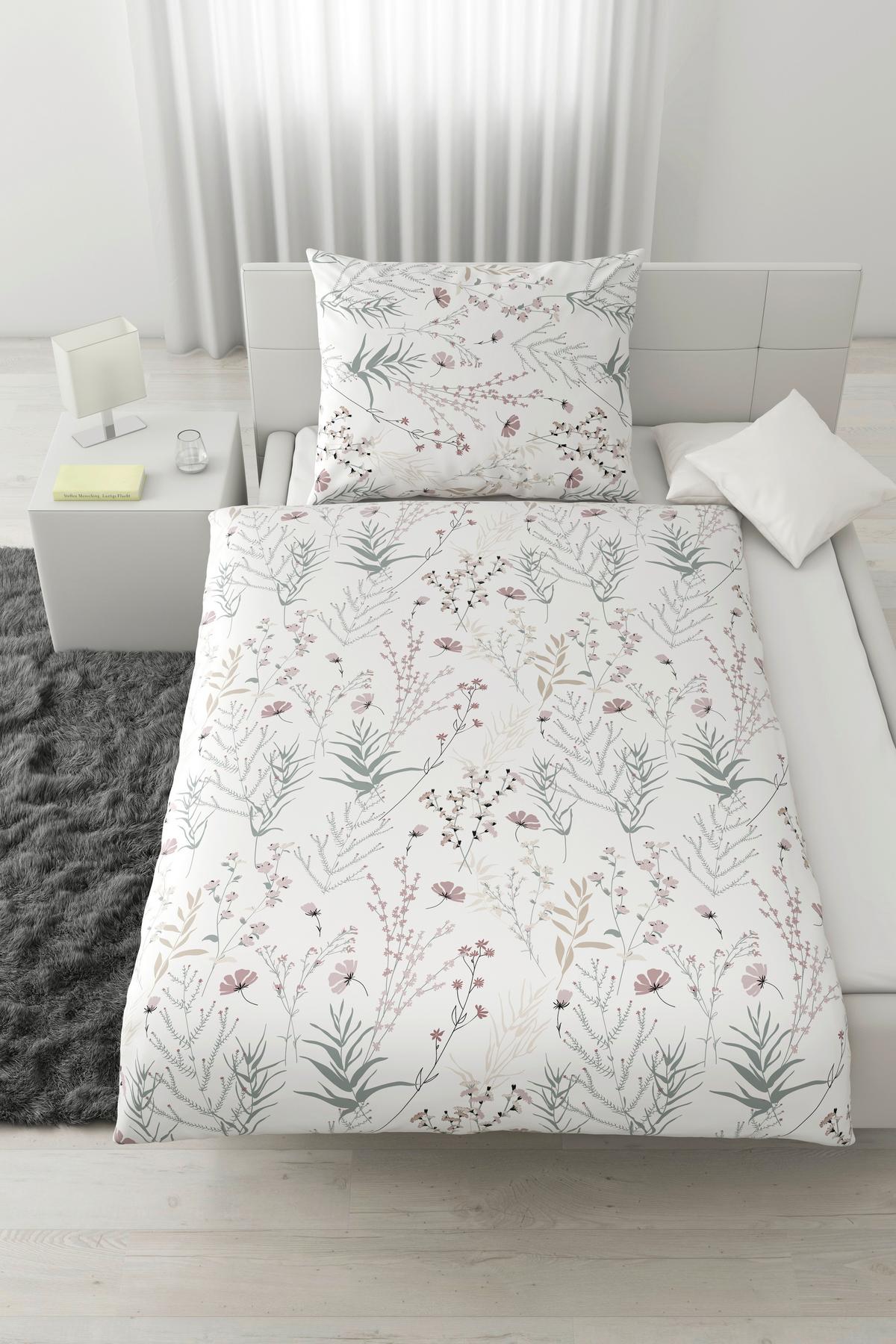 Povlečení Lina, 70/90 140/200cm - bílá, Konvenční, textil (140/200cm) - Mömax