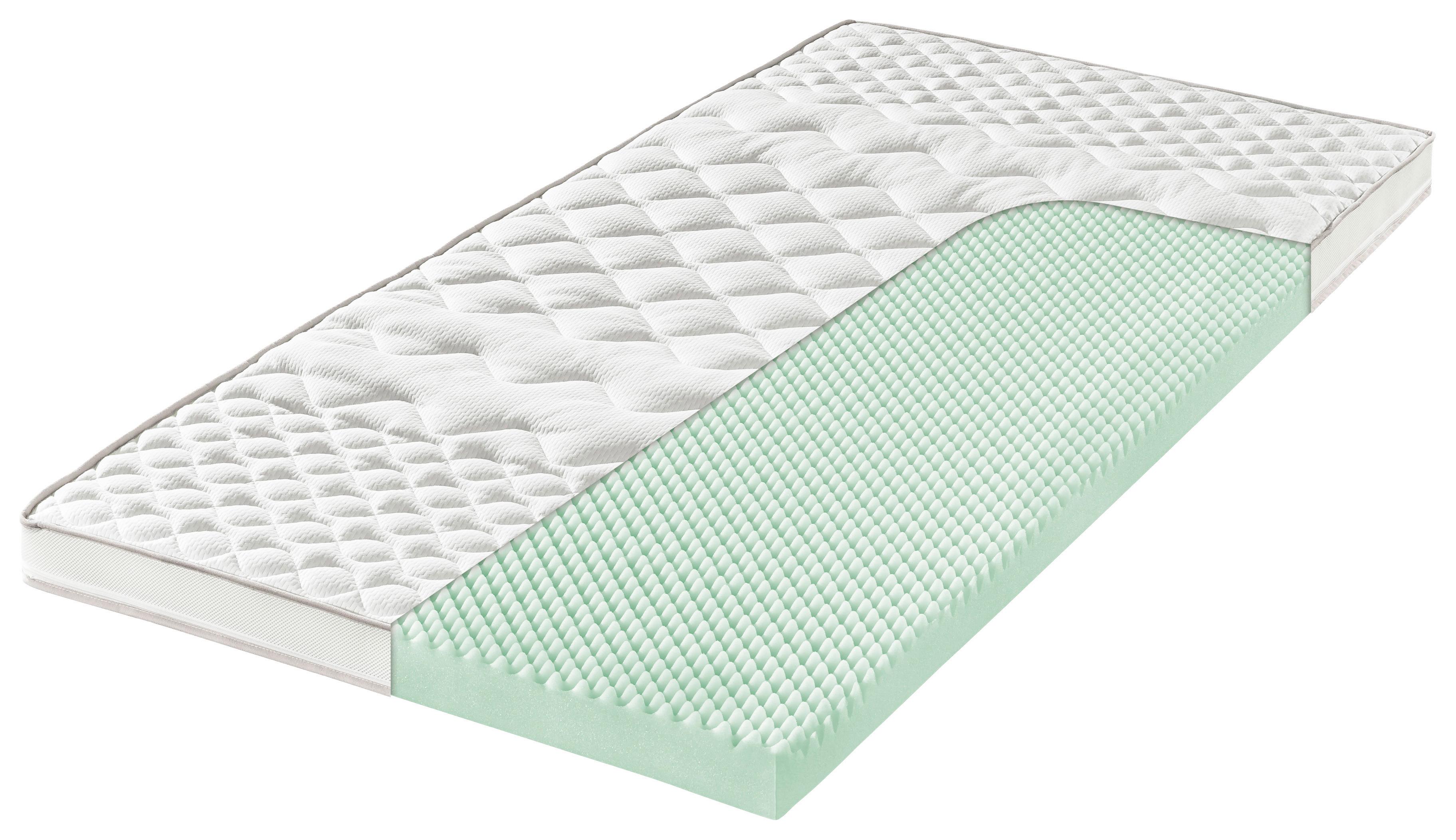 Topper Big Komfort 90x200 cm H2 Polyurethanschaumkern - Weiß, Basics, Textil (90/200cm) - FAN