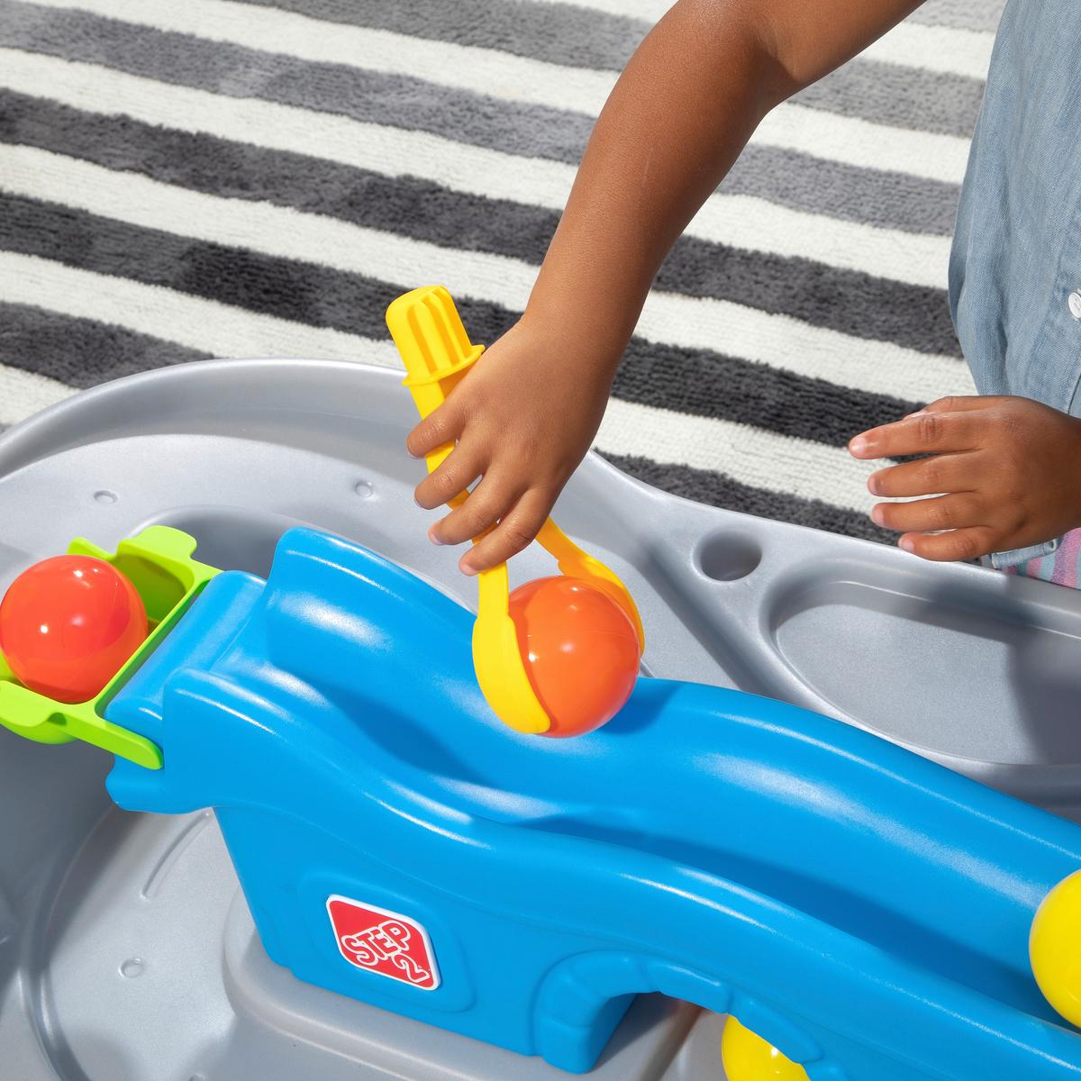 Ballspieltisch Fahren und Rollen ab 2 Jahren + 10 Bälle - Blau/Orange, Basics, Kunststoff (58/90/69cm)