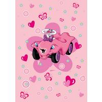 Kinderteppich Bobby Car - Rosa, Trend, Textil (110/170cm)