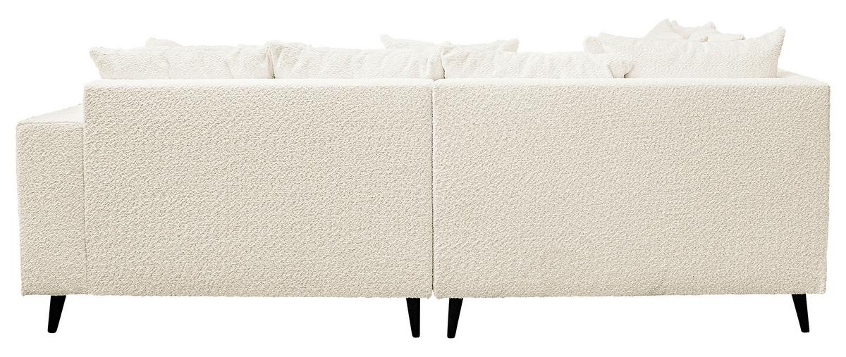 Ecksofa Pruno, Weiß S: 174x247 Cm - Schwarz/Weiß, Design, Textil (174/247cm) - MID.YOU