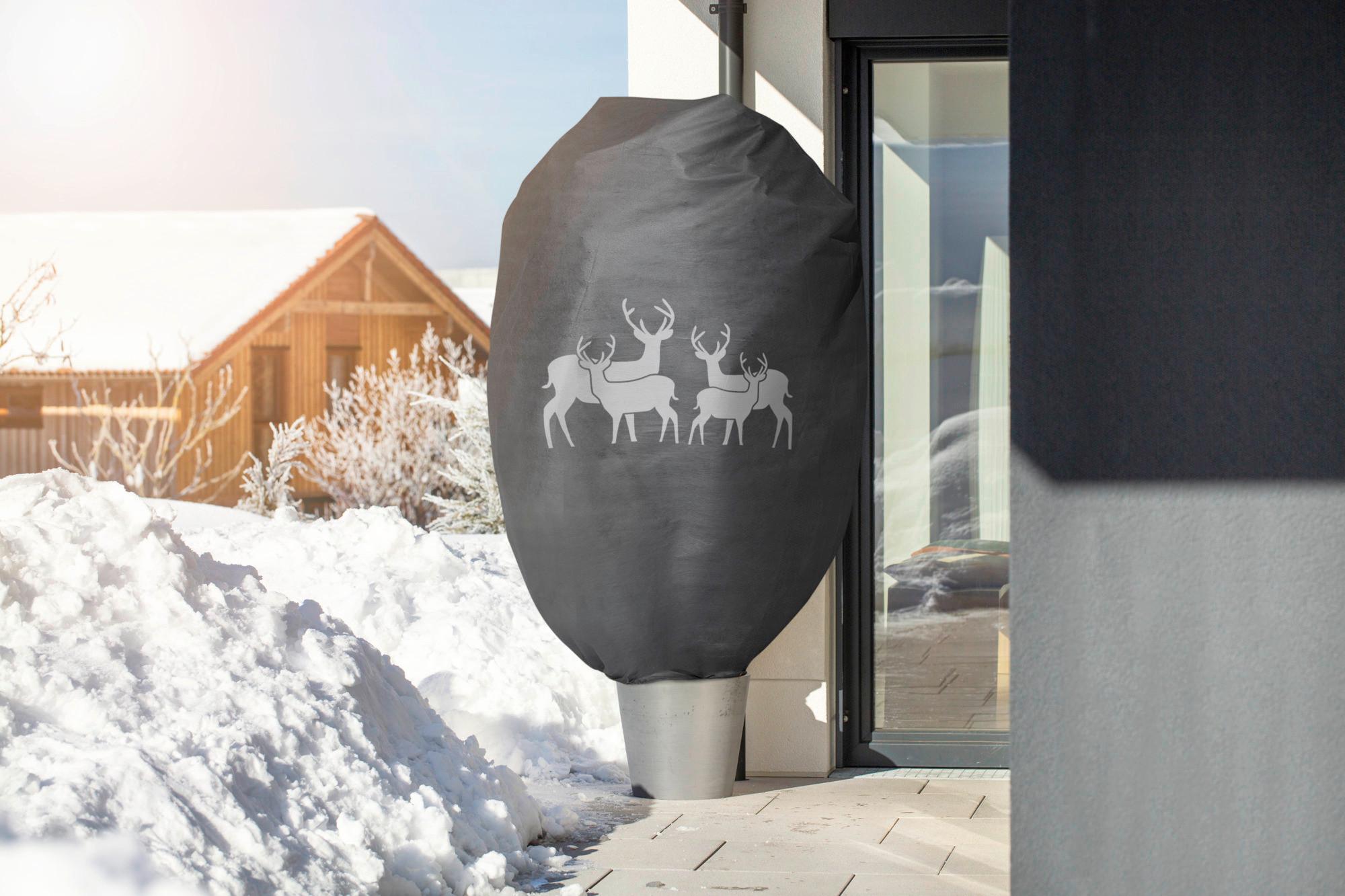 Wintervlieshaube, 140x200 Cm 140x200 Cm - Schwarz, Basics, Kunststoff (140/200/50cm) - Windhager