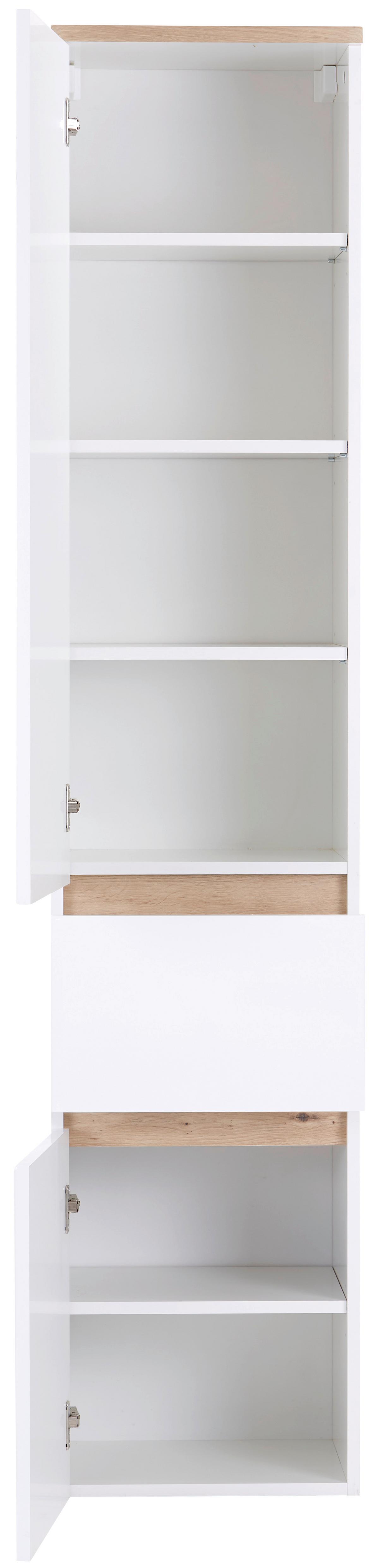 Hängender Hochschrank Grifflos Marbella B: 40 Cm Weiß - MODERN (40/182/35cm)