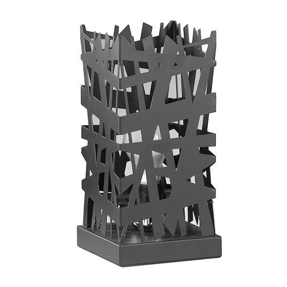 Tischleuchte 4919/Ln - Brombeere/Schwarz, Design, Metall (14/29cm)