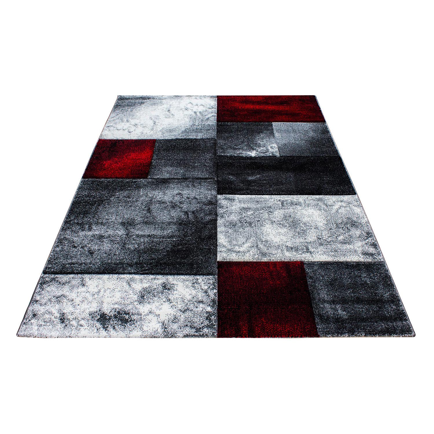 Teppich Läufer Rot Hawaii 80x300 cm - Rot, KONVENTIONELL, Textil (80/300cm)