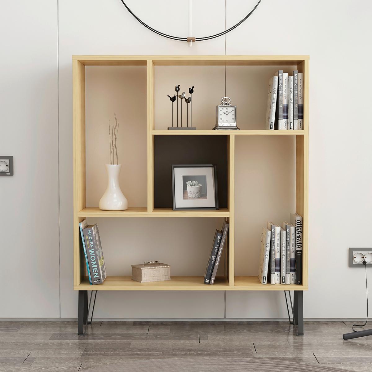 REGÁL ARVEN - farba duba, Design, kompozitné drevo (90/107,8/25cm) - Livetastic