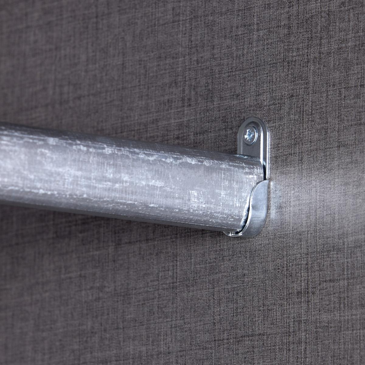 Schwebetürenschrank + Led 270cm , Graphit/eiche Dekor - Eichefarben/Graphitfarben, KONVENTIONELL, Holzwerkstoff (270/225,5/60cm) - James Wood