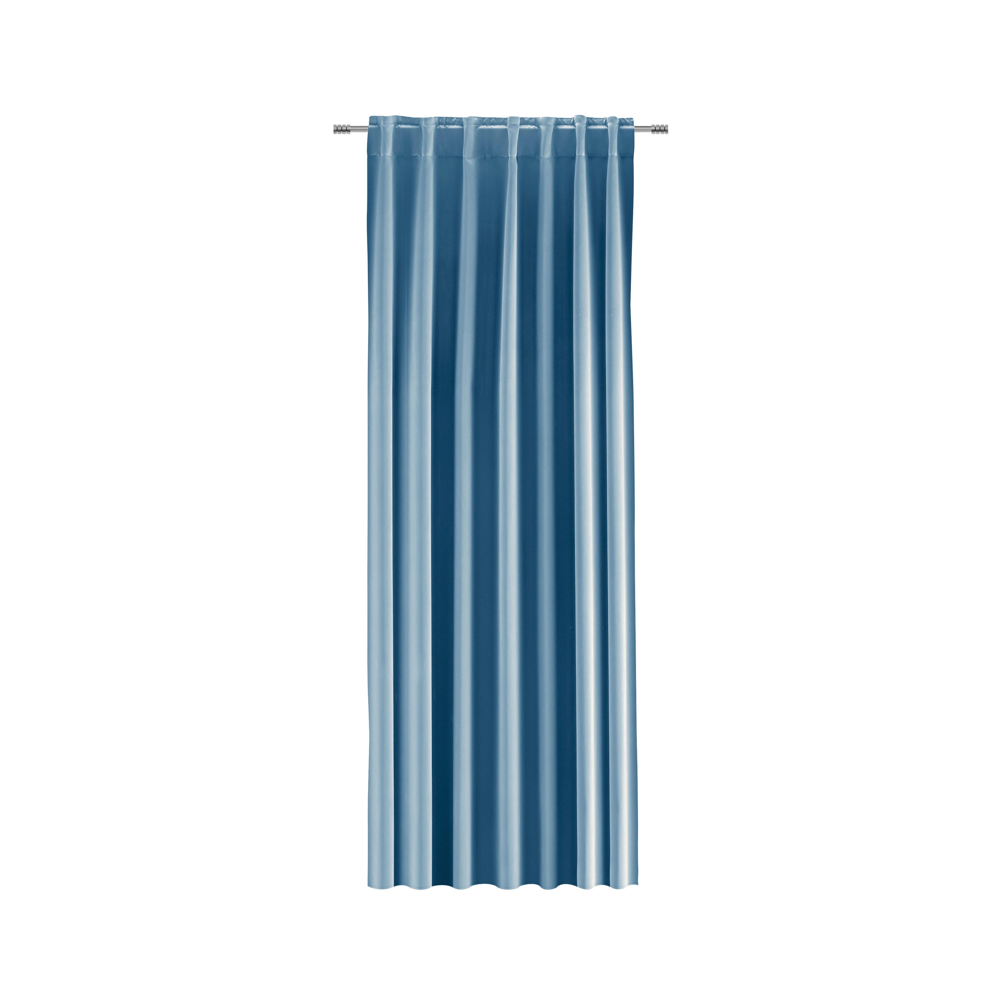 Zatemňovací závěs Riccardo, 140/245cm, modrá - modrá, Moderní, textil (140/245cm) - Premium Living