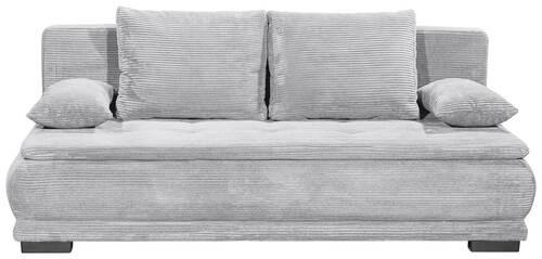 2-Sitzer-Sofa mit Schlaf- Funktion Loreen Grau - Schwarz/Grau, Basics, Textil (208/93/105cm) - MID.YOU